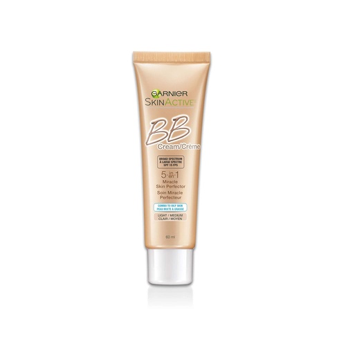  Garnier SkinActive BB Cream Oil-Free Face Moisturizer, Light/Medium, 2 fl. oz.