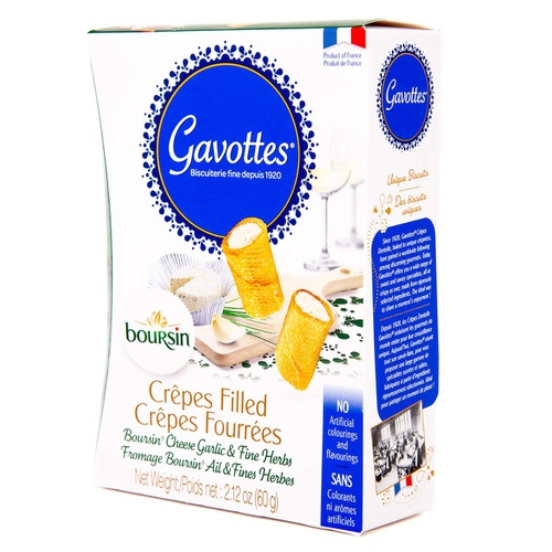  Gavottes, Cracker Boursin Cheese Filled, 2.12 Ounce