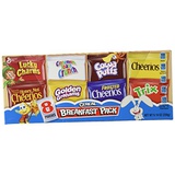 General Mills, Assorted Breakfast Cereal Pouches, 8 Count, 9.14oz Box (Pack of 2)