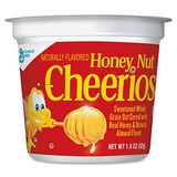 General Mills Cereal Honey Nut Cheerios Cereal, Single-Serve 1.8oz Cup, 6/Pack