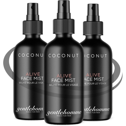  Gentlehomme Coconut Water Hydrating & Soothing Facial Mist for Men - Minerals & Vitamins Infused - 3.4 oz (3 Pack)