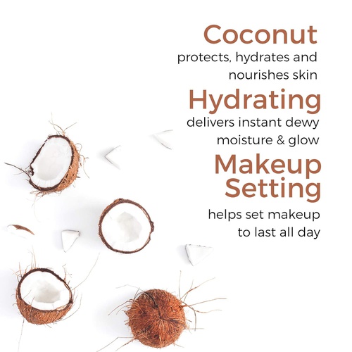  Coconut Facial Mist & Makeup Setting Spray by Georgette Klinger - Long Lasting Hydrating Toner Face Mist w/ Aloe Vera & Green Tea for All Skin Types
