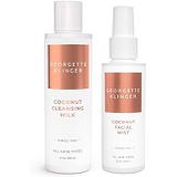 Coconut Face Wash & Facial Mist Setting Spray Duo by Georgette Klinger Skincare - For All Skin Types
