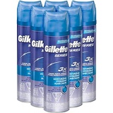 Gillette TGS Series Shave Gel, Moisturizing, 7 Oz (Pack of 6)