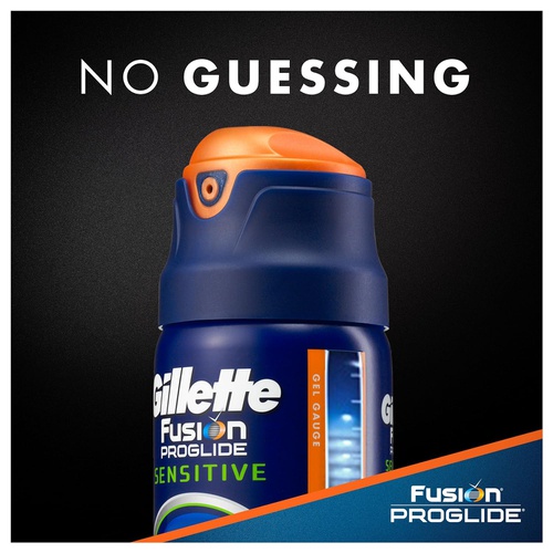  Gillette Fusion ProGlide Sensitive 2 in 1 Shave Gel, Alpine Clean, 6 oz