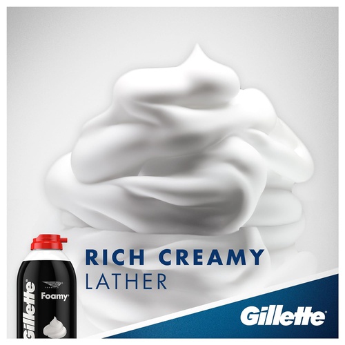  Gillette Foamy Regular Shaving Foam, 11 oz (Pack of 12)