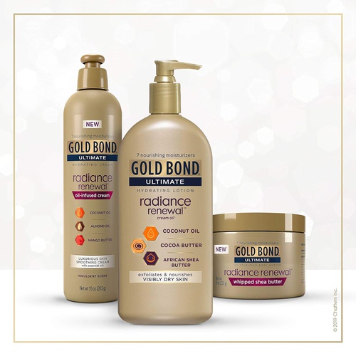  Gold Bond Ultimate 1 Count Radiance Renewal, COCONUT OIL, SHEA BUTTER & COCOA BUTTER, 14 Oz
