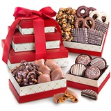 Golden State Fruit Chocolate, Caramel and Crunch Gift Tower