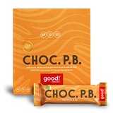 good! Snacks Vegan Chocolate Peanut Butter Protein Bar | Gluten-Free, Plant Based, Low Sugar, Kosher, Soy Free, Non GMO | 15g Protein (12 Bars)