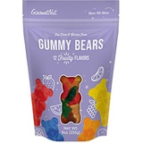 Gourmet Nut Gummy Bears Candy, Fat-Free, Gluten-Free, 12 Deliciously Fruity Flavors, 9 Oz