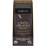 Green & Blacks Organic Dark Chocolate Bar, 85% Cacao, Easter Chocolate, 10 - 3.17 oz Bars