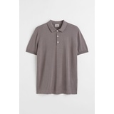 H&M Slim Fit Silk-blend Polo Shirt