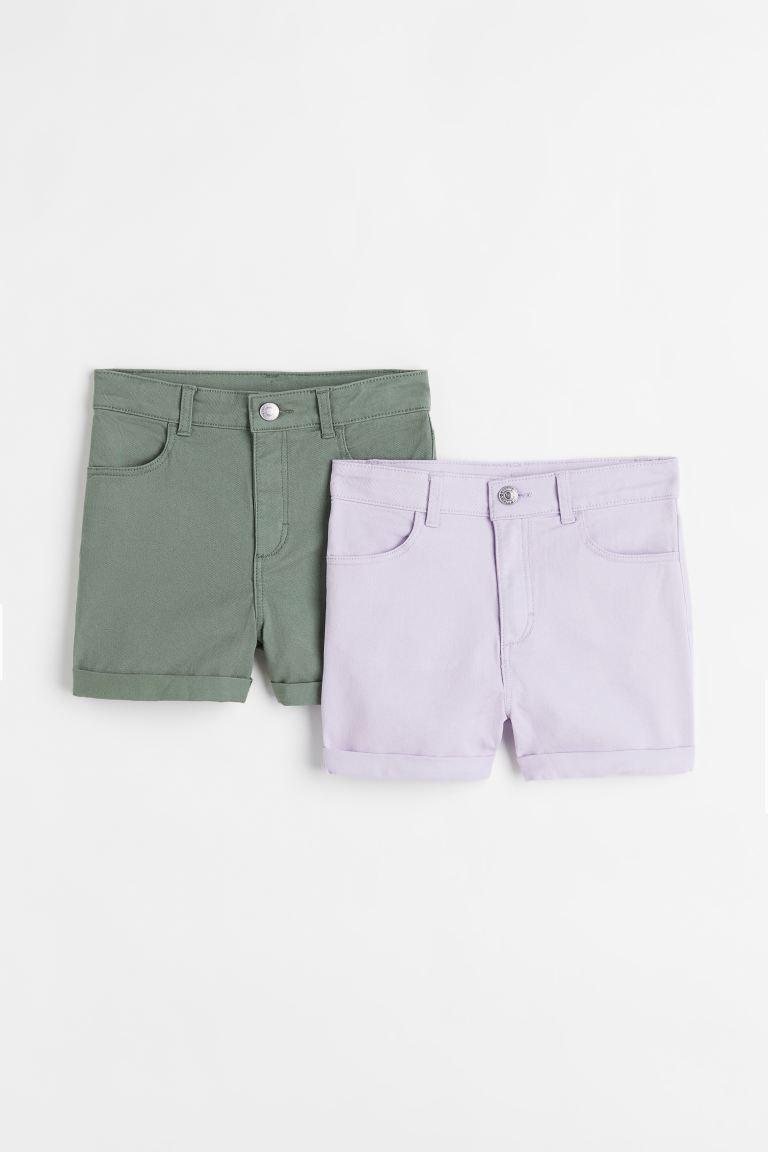 H&M 2-pack Twill Shorts