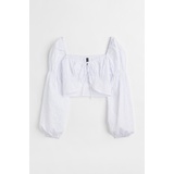 H&M Tie-front Long-sleeved Blouse