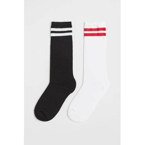 에이치앤엠 H&M 2-pack Knee Socks