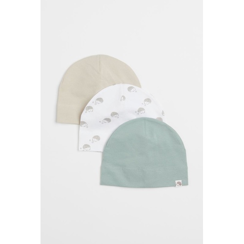에이치앤엠 H&M 3-pack Cotton Jersey Hats
