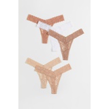 H&M 5-pack Lace Thong Briefs