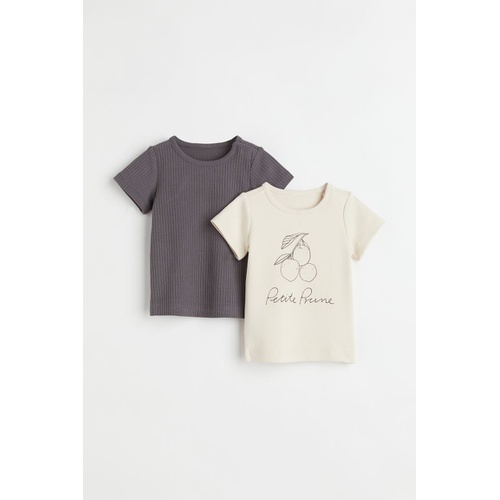 에이치앤엠 H&M 2-pack Cotton T-shirts