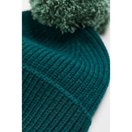 에이치앤엠 H&M Rib-knit Pompom Hat