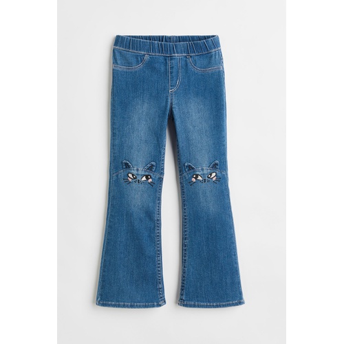 에이치앤엠 H&M Flared Pull-on Jeans