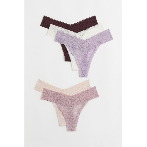 에이치앤엠 H&M 5-pack Lace Thong Briefs