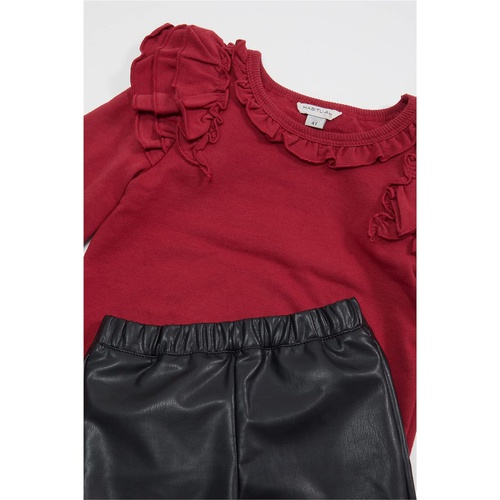  HABITUAL girl Ruffle Sleeve Pullover Set (Toddler)