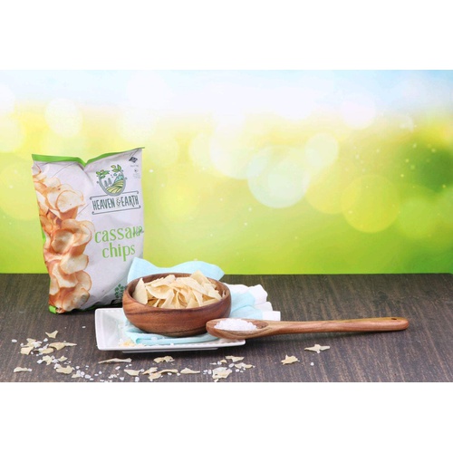  Heaven & Earth Cassava Chips, 5oz (2 Pack) Gluten Free, Non GMO