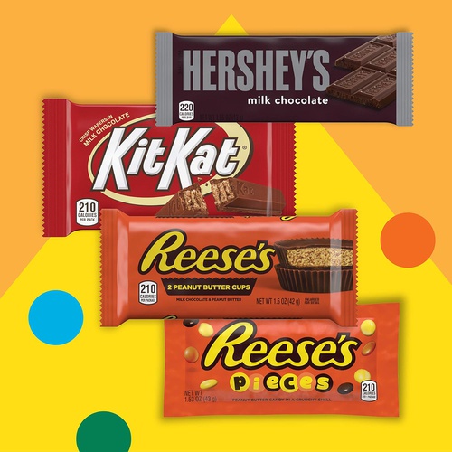  HERSHEYS, KIT KAT & REESES Assorted Milk Chocolate and Peanut Butter Candy, Bulk Candy, Variety Bag