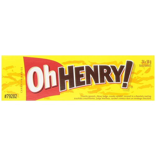  HERSHEYS Oh Henry! Chocolatey Candy Bars,, 24Count ()