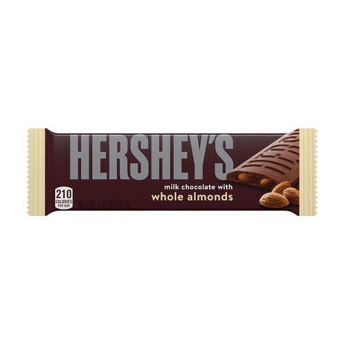  HERSHEYS Hershey’s Milk Chocolate with Almonds Candy Bars, 1.45-Oz. Bars, 36 Count