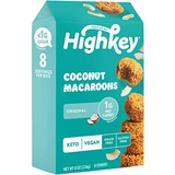 HighKey Keto Snacks - Vegan Cookies - Low Carb Coconut Macaroons - Healthy Treat - Gluten Free Cookie - Individually Wrapped Macarons - Low Sugar Diabetic Snack - Paleo Food - Maca