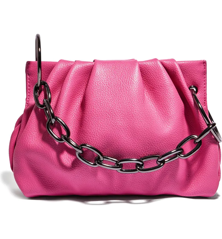 HOUSE OF WANT Chill Vegan Leather Frame Clutch_FRENCH ROSE