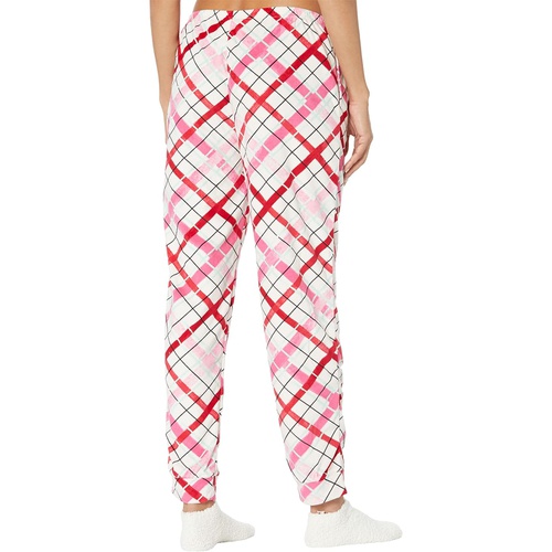 HUE Hazy Plaid Super Soft Fleece Pajama Set