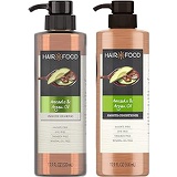 Hair Food, Sulfate Free Shampoo and Conditioner, with Argan Oil and Avocado, 17.9 Oz, Dual Pack