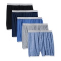 Hanes Mens Exposed Waistband Knit Boxer-Multiple Packs Available