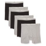 Hanes Mens Tagless Boxer Briefs with Fabric-Covered Waistband-Multiple Packs Available