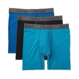 Hanes Mens 3-Pack Comfort Flex Fit Ultra Soft Stretch Boxer Brief, Available in Regular and Long Leg