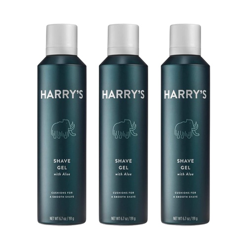  Harrys Shave Gel - Shaving Gel with an Aloe Enriched Formula - 3 pack (6.7oz)