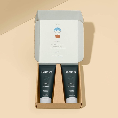  Harrys Shaving Cream - Shaving Cream for Men with Eucalyptus - 2 pack (3.4 oz)
