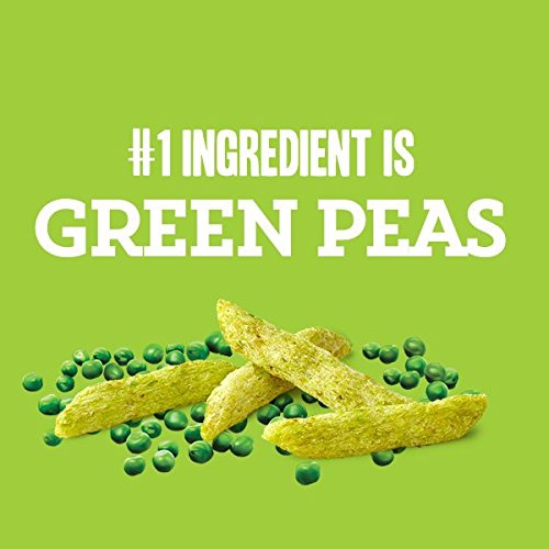  Harvest Snaps Green Pea Snack Crisps, Lightly Salted, deliciously baked and crunchy veggie snacks with plant protein and fiber, , 3.3-Ounce Bag (Pack of 12)