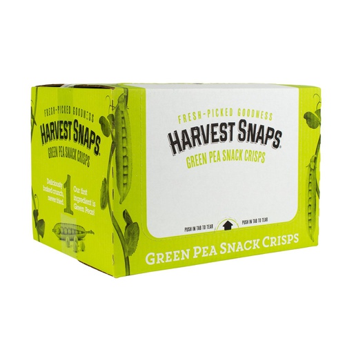  Harvest Snaps Green Pea Snack Crisps, Lightly Salted, deliciously baked and crunchy veggie snacks with plant protein and fiber, , 3.3-Ounce Bag (Pack of 12)