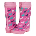 Hatley Kids Horse Silhouettes Sherpa Lined Rain Boots (Toddleru002FLittle Kid)