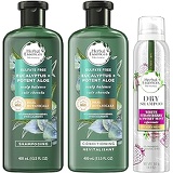 Herbal Essences BioRenew Eucalyptus and Aloe Shampoo, Conditioner & Dry Shampoo, Refresh and Balance Your Scalp, Sulfate Free, Color Safe, 13.5 Oz Each, 4.9 Oz