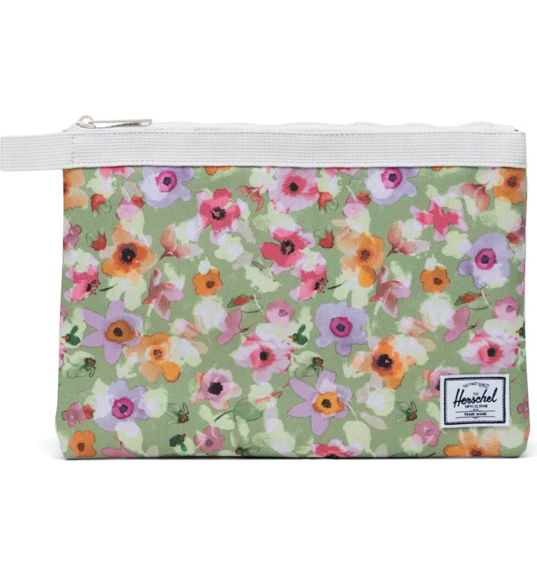Herschel Supply Co. Large Network Pouch_MEADOW WATERCOLOUR DITSY