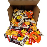 Bulk Chocolate Candy Bars Individually Wrapped, Fun Mix of Snack Size Chocolates, Hershey Bars Cookies and Cream, Reeses Cups, Oh Henry Bar, 5 Pounds