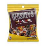 Hershey (1) Bag Miniatures Assorted Mini Candy Bars - Mr. Goodbar, Krackel, Hersheys Milk Chocolate, Hersheys Special Dark - Individually Wrapped Candy Bars - Net Wt. 2.7 oz