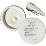 Hey Honey, Look Into My Eyes, Retinol And Propolis Eye Mask. Designed to provide intense hydration while smoothing wrinkles and reducing dark circles.1 oz.