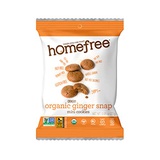 Homefree Treats You Can Trust Gluten Free Mini Cookies, Single Serve, Organic Ginger Snap, 0.95 Ounce (Pack of 64)