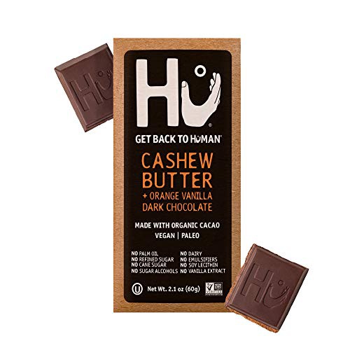  Hu Chocolate Bars | 4 Pack Crunchy Mint Chocolate | Natural Organic Vegan, Gluten Free, Paleo, Non GMO, Fair Trade Dark Chocolate | 2.1oz Each