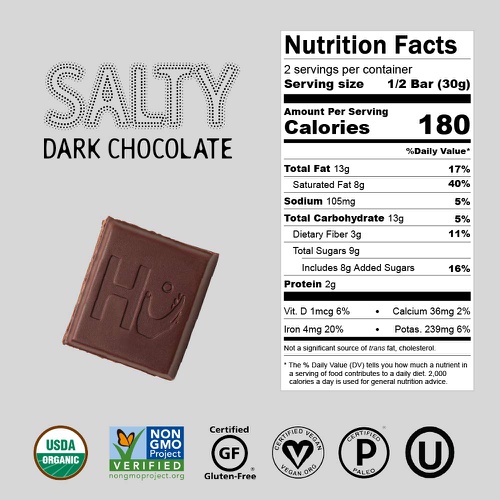  Hu Chocolate Bars | 4 Pack Orange Dream Vanilla Cashew Butter Chocolate | Natural Organic Vegan, Gluten Free, Paleo, Non GMO, Fair Trade Dark Chocolate | 2.1oz Each